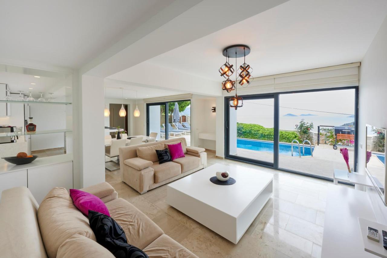 Luxus Villa Skyla Mit 5 Schlafzimmern & Meer-Blick Kas Exterior photo