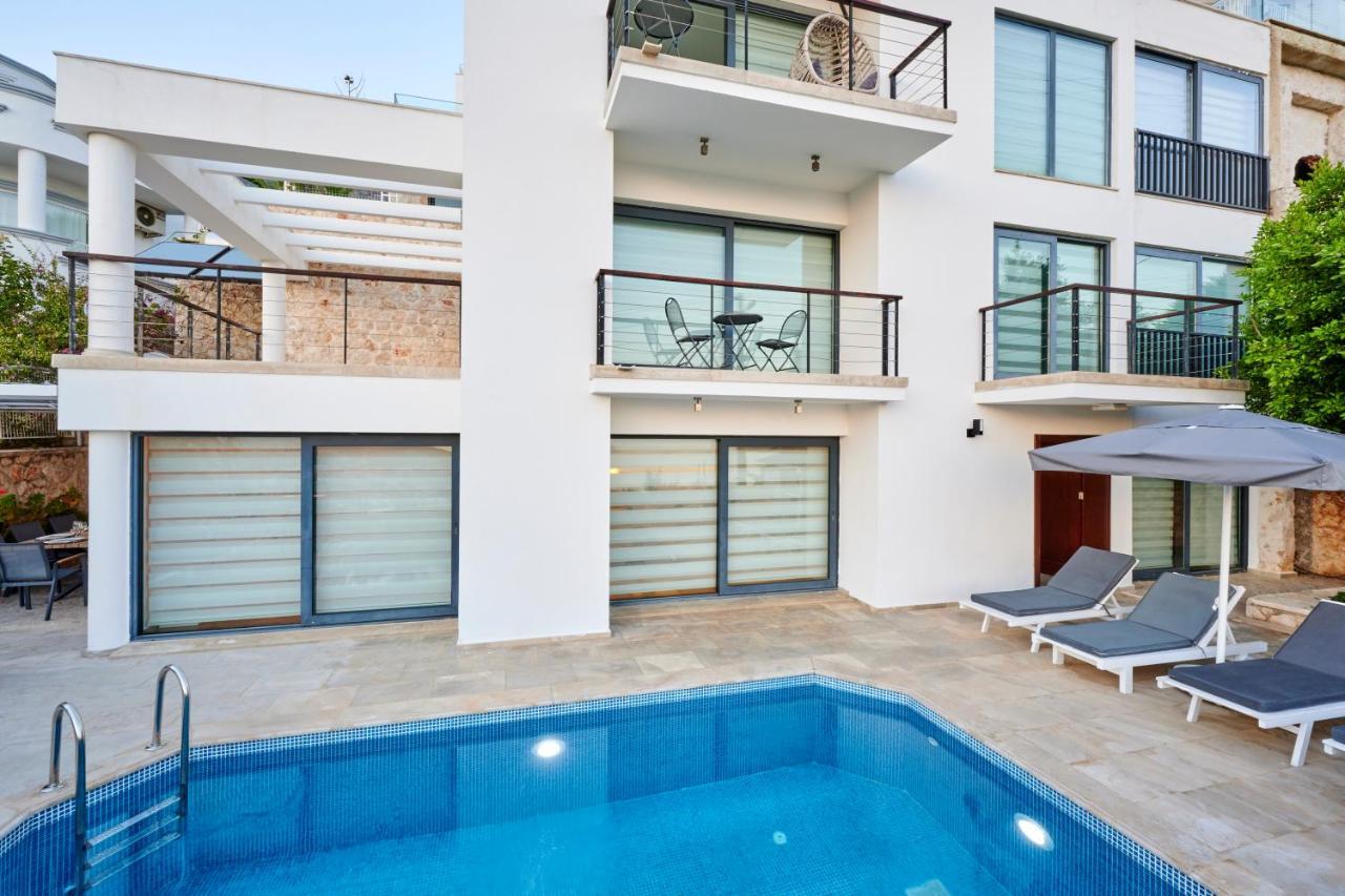Luxus Villa Skyla Mit 5 Schlafzimmern & Meer-Blick Kas Exterior photo