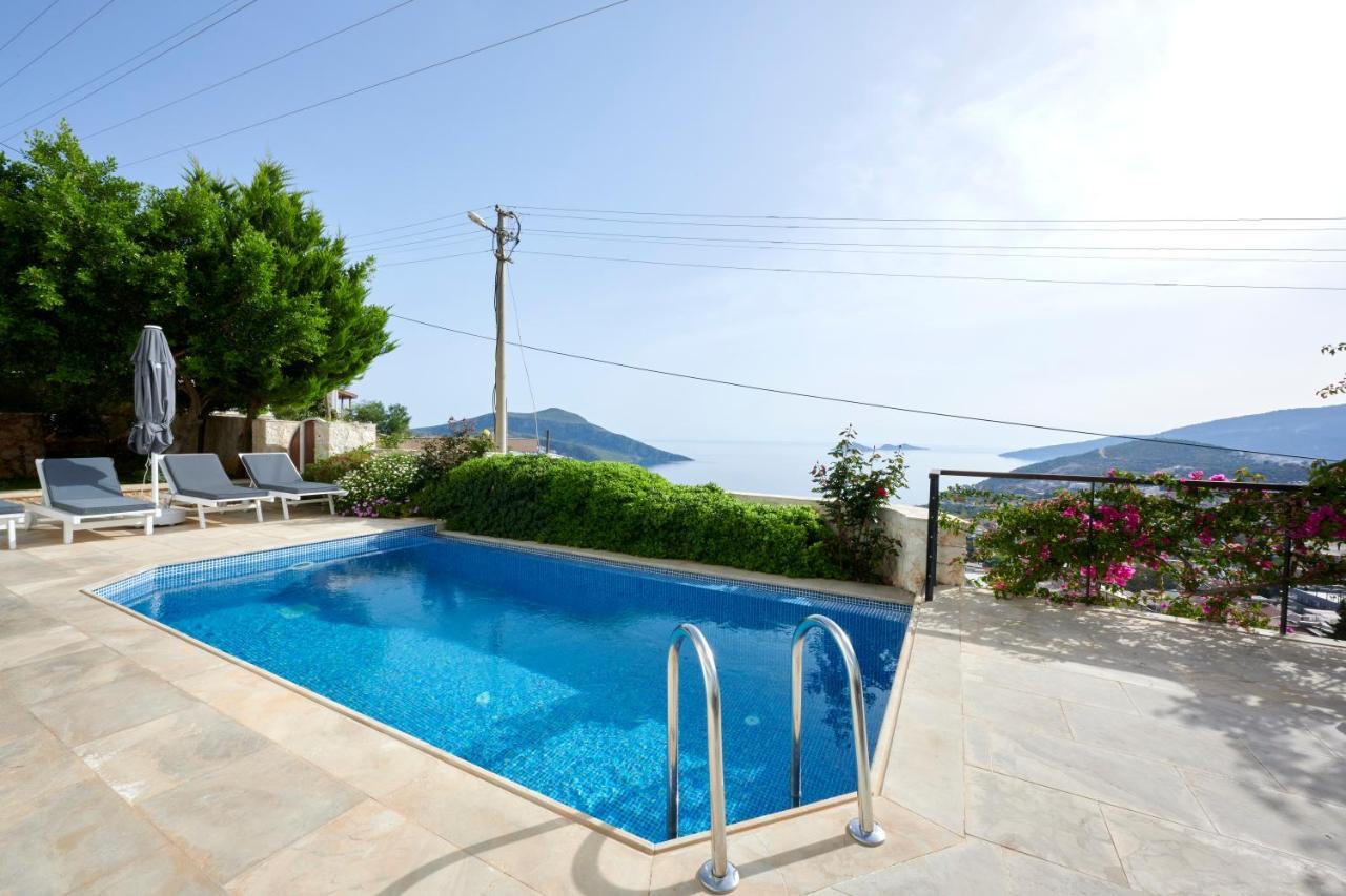 Luxus Villa Skyla Mit 5 Schlafzimmern & Meer-Blick Kas Exterior photo