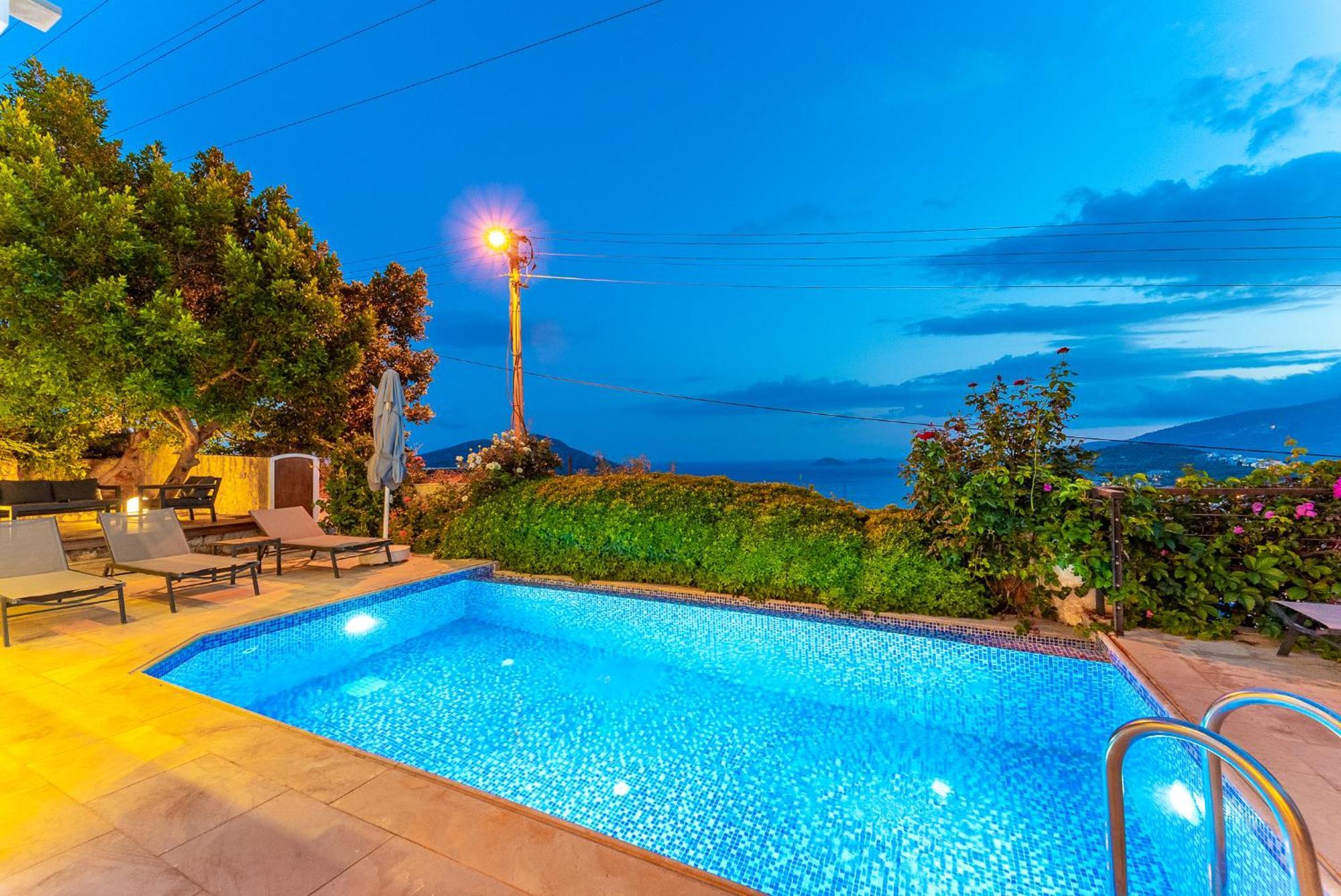 Luxus Villa Skyla Mit 5 Schlafzimmern & Meer-Blick Kas Exterior photo